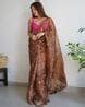 Buy Brown Sarees for Women by EKASYA Online | Ajio.com