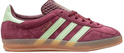 Adidas Gazelle Indoor Shadow Red Semi Spark Green - Premium Sneakers ...