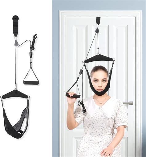 Buy Upgraded Cervical Neck Traction Device,Double Ratchet Neck Tension ...