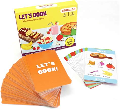 Amazon.com: Shumee Let's Cook Card Game - Fun Strategy and Memory Food ...