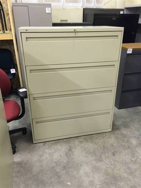 Locking 4 Drawer Lateral HON Filing Cabinet - Madison Liquidators
