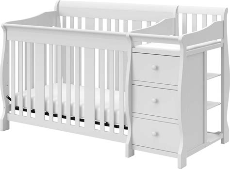 Amazon.com: Graco Hadley 5-in-1 Convertible Crib with Drawer (Pebble ...