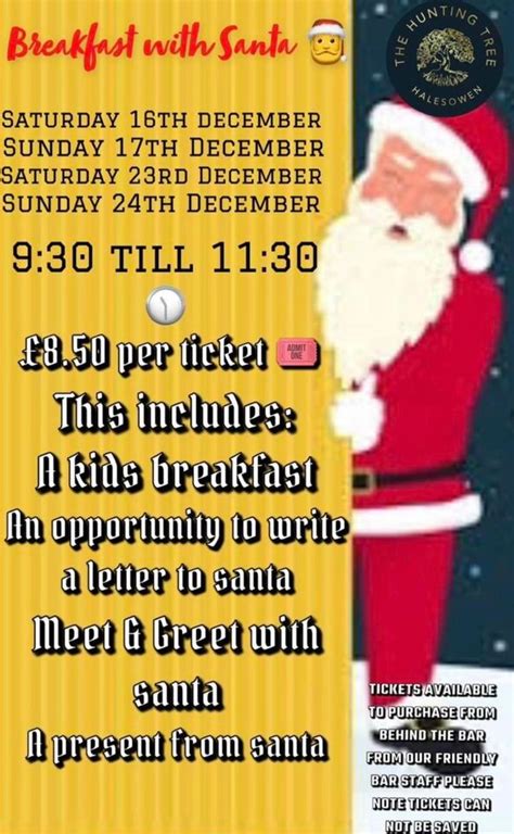 Breakfast with Santa , The Hunting Tree Halesowen, 17 December 2023 ...