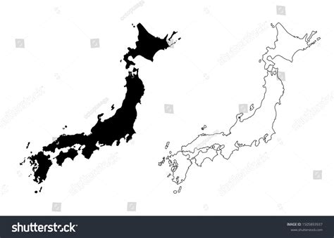 Outline Solid Color Map Japan 的图像结果