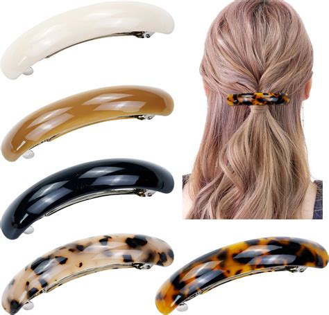 Amazon.com : Dizila 5 Pieces Retro Tortoise Shell Neutral Color Acetate ...