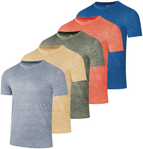 Real Essentials Men's Dry Fit Active Crew T-Shirts, Moisture Wicking ...