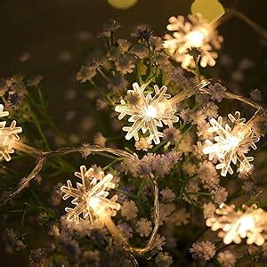 Pesca Plastic Snow Flake String Lights for Indoor Outdoor Decoration ...