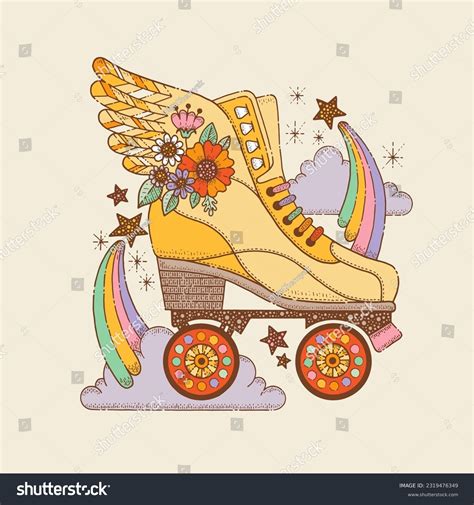 Roller Skate Clip Art Color