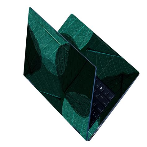 Shop Beautiful and Detailed Macro Leaf Dark Laptop Skin | Buy Online ...