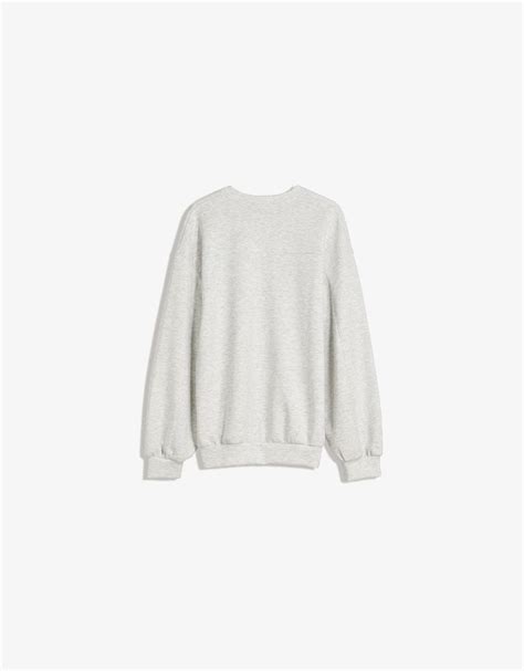 Oversize soft modal blend sweatshirt - Women | Bershka