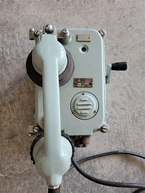 Looks kind of like a sound powered phone, similar to what’s used on ...