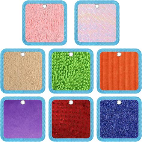 Amazon.com: 8 Set Sensory Mini Mats Assorted Textured Play Mat Sensory ...