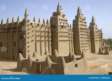 The Great Mosque of Djenne. Mali Stock Photo - Image of religious ...