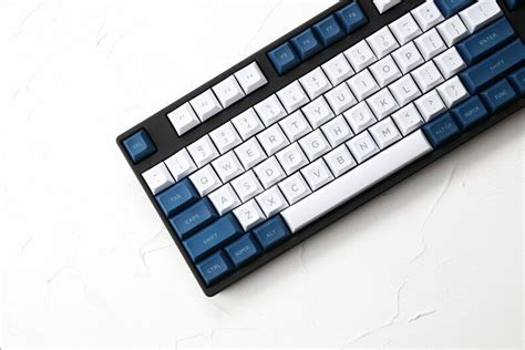 DSA Profile White And Blue Keycap Set Laser Etched | Ubuy India