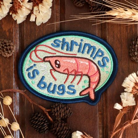 Shrimps is Bugs - Embroidered Patch (iron-on) – JelArts
