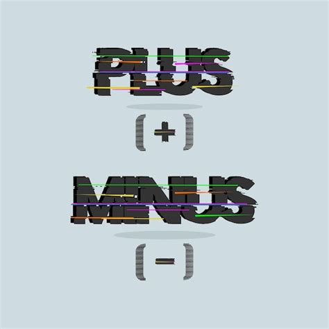 Premium Vector | Plus and minus slogan typography graphic design for ...