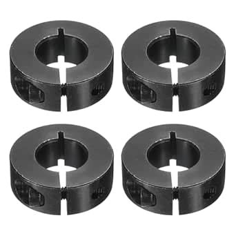uxcell 4Pcs Single Split Shaft Collar, 17mm Bore One Piece Clamping ...