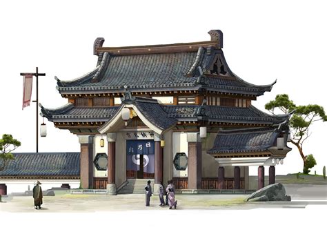 ArtStation - 日式建筑设计