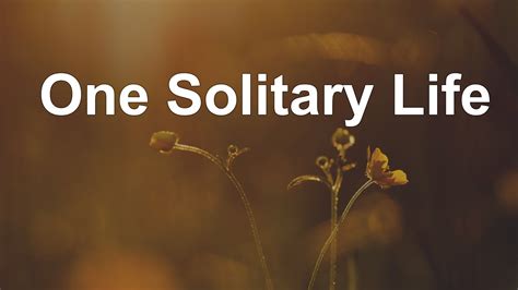 One Solitary Life - CALLANDER BAY CHURCH