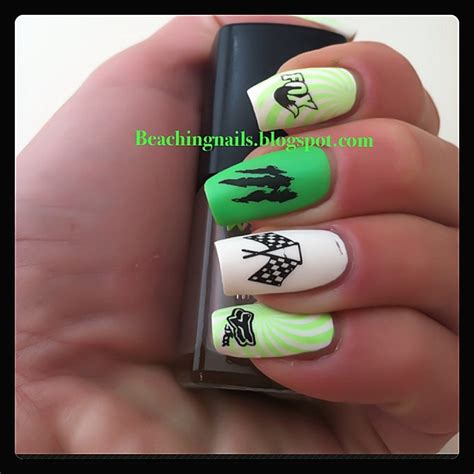 Pin by Beaching Nails on My Nail ART | Racing nails, Fox racing nails ...