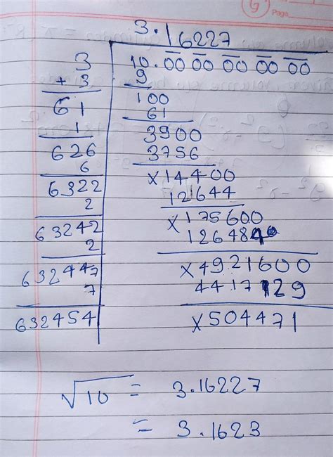 find the square root of 10 correct to four places of decimal - Brainly.in