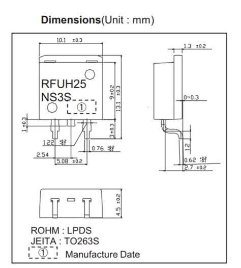 RFUH25NS3S Fast Recovery Diodes - ROHM | Mouser