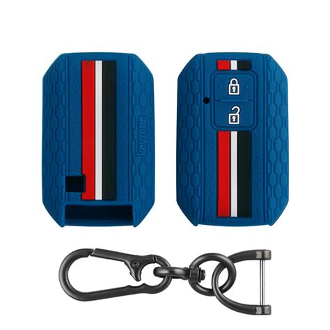 Keyzone striped key cover and keychain fit for : Glanza, Urban Cruiser