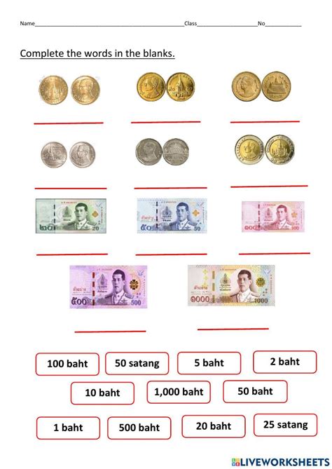 Worksheets for Learning Money 的图像结果