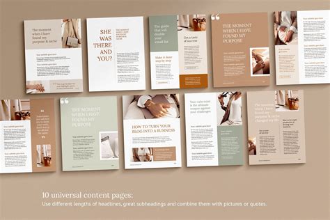 eBook / CANVA, INDD / Elegant | Ebook template design, Magazine ...