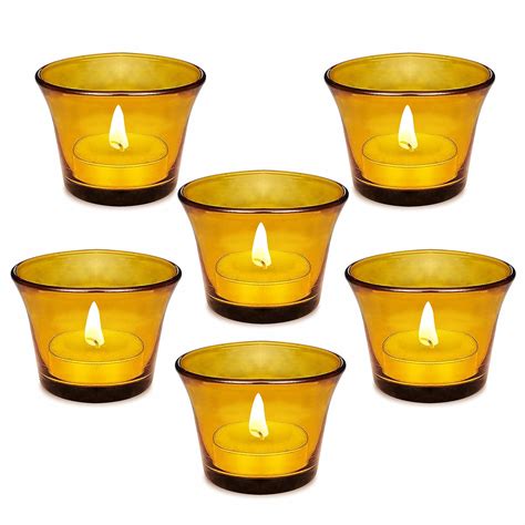 Buy Pure Source India Glass Votive Tealight Candle Holders - Living ...