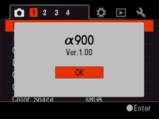 DSLR-A900 Firmware Update (version 2.00) (Windows) | Sony USA