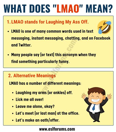 What Does LMAO Mean in Texting? ROFL, BFF, IMO & More...! - ESL Forums