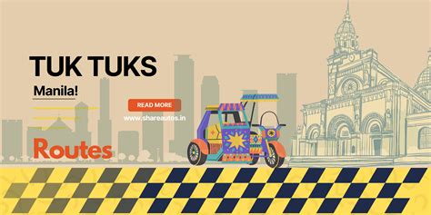 Popular TukTuk Auto Routes - Manila, Philippines