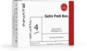 INNATE Satin Pedi Box-4 Step, Single Use, Professional Pedicure Kit for ...