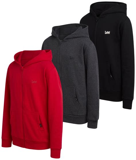 Lee Boys' Zip Up Hoodie - 3 Pack Soft Hooded Sweatshirt for Boys - Cozy ...
