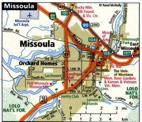 Map Of Missoula City Limits