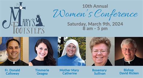 In Marys Footsteps Womens Conference, Good Shepherd Parish Catholic ...