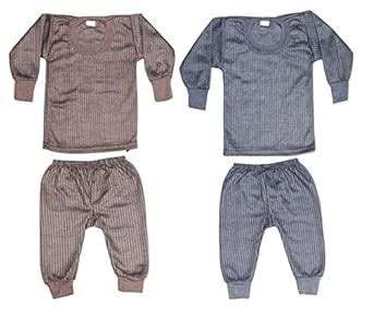 Buy KETKAR Unisex Kids Winter Wear Fleece Thermal Innerwear Top & Full ...