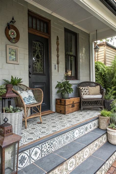13+ Stylish Front Porch Tile Ideas to Transform Your Space