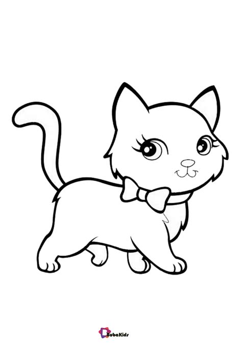 Cat Coloring Page Printable - Printable Board Games