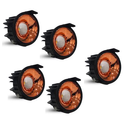 Buy D'Mak 7W Black Body LED COB Spot Light with Rose Gold Reflector ...