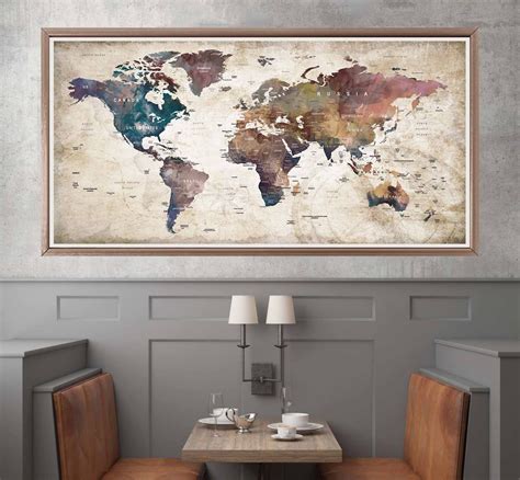 Big World Map Poster 的图像结果