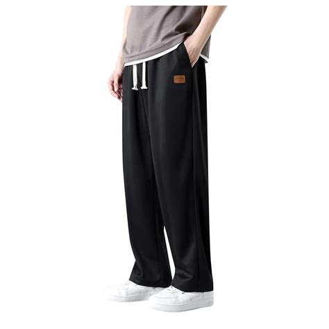 Zszcpp Mens Work Pants Floor Dragging Thin Dropping Long Straight Leg ...