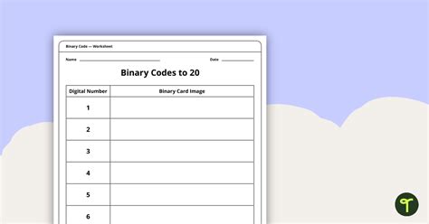 Image result for Binary to Text Worksheet