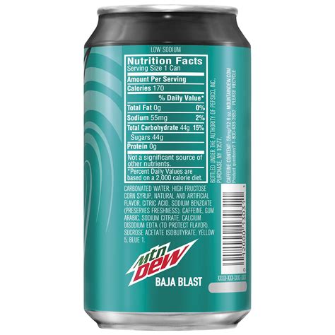 Diet Mountain Dew Baja Blast