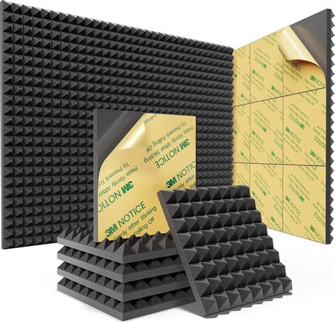 Amazon.com: 12 Pack Sound Proof Foam Panels for Walls with Self ...