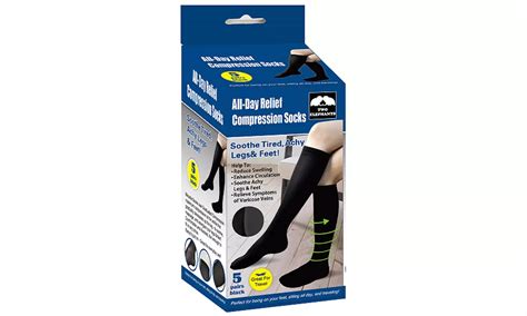 Compression Socks (5-Pack) | Groupon Goods
