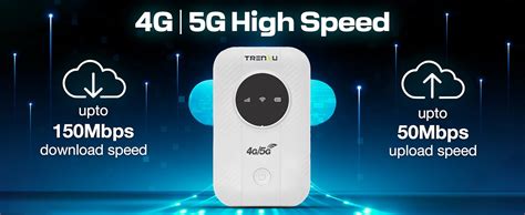 trenzu 4G LTE Single Band Portable Hotspot Device|Pocket WiFi Dongle 5G ...