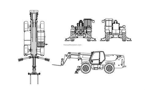 Image result for Telehandler Drawing