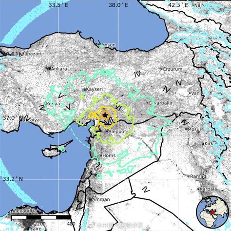 土耳其7.8级大地震的震中位置如图所示……|土耳其_新浪新闻